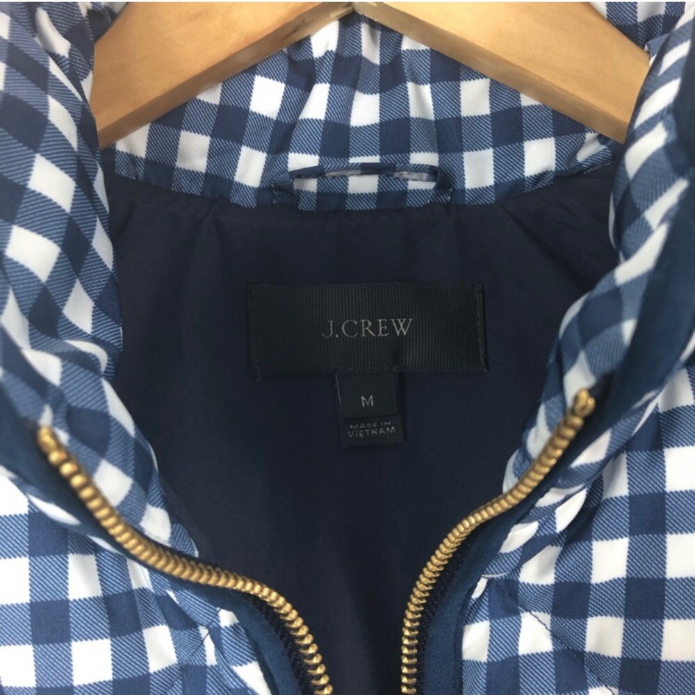 J. Crew Gingham Vest Medium - Picture 5 of 5